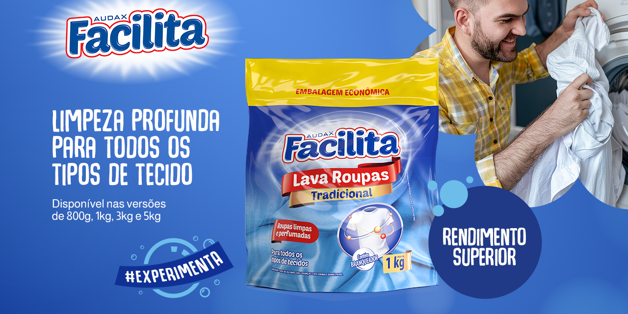 Facilita Lava Roupas em Pó