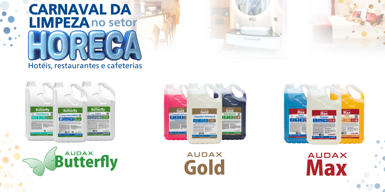 Carnaval da limpeza no setor HORECA